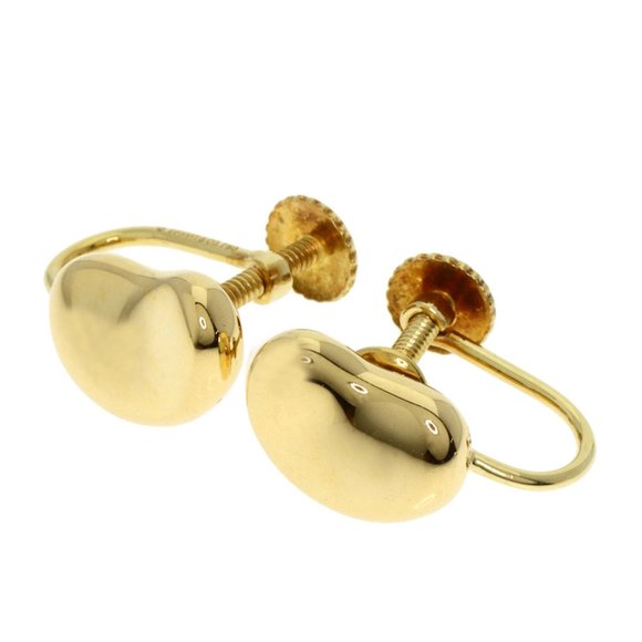 TIFFANY & CO. 18k Gold Bean Earrings - Picture 1 of 8